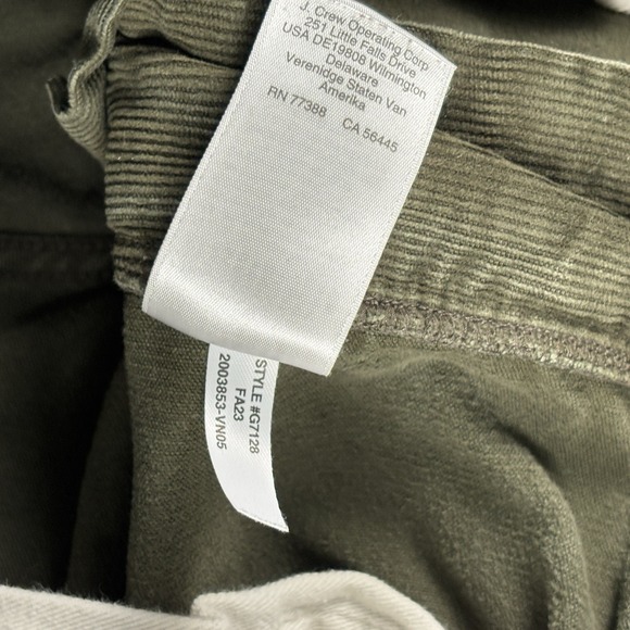 J Crew Mens Slim Fit 484 Corduroy Chino Pants Mens 35x32 - Picture 7 of 8